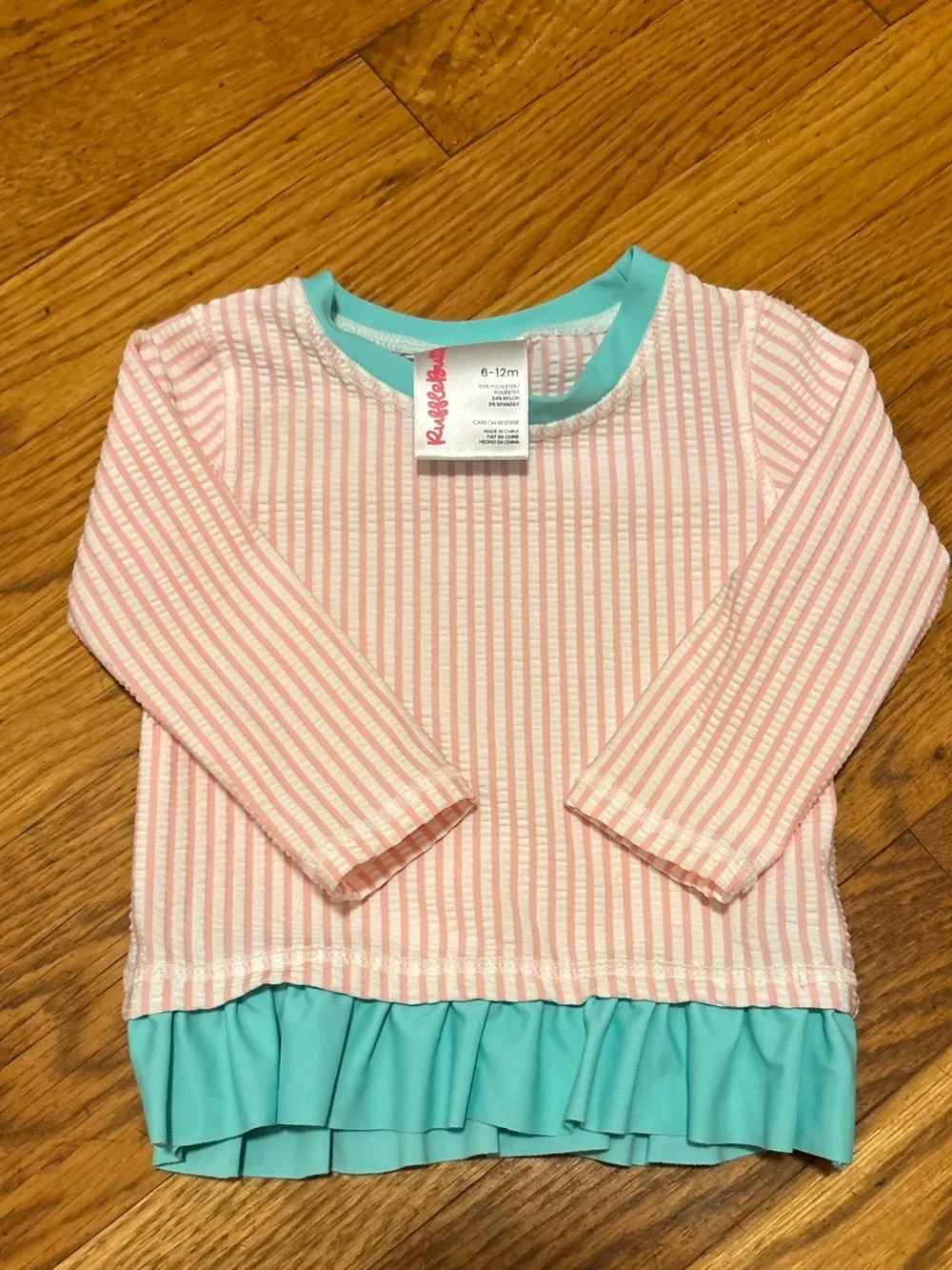 Ruffle Butts Swimsuits - 6-12 months (three swimsuits) Like New SPF50